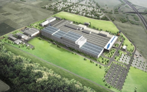 Rendering of Samsung SDI's planned 2nd plant in Göd, Hungary.
