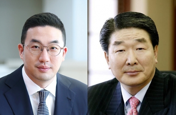 LG Group chairman Koo Kwang-mo, left, and LX Group chairman Koo Bon-joon Image: LG Corporation
